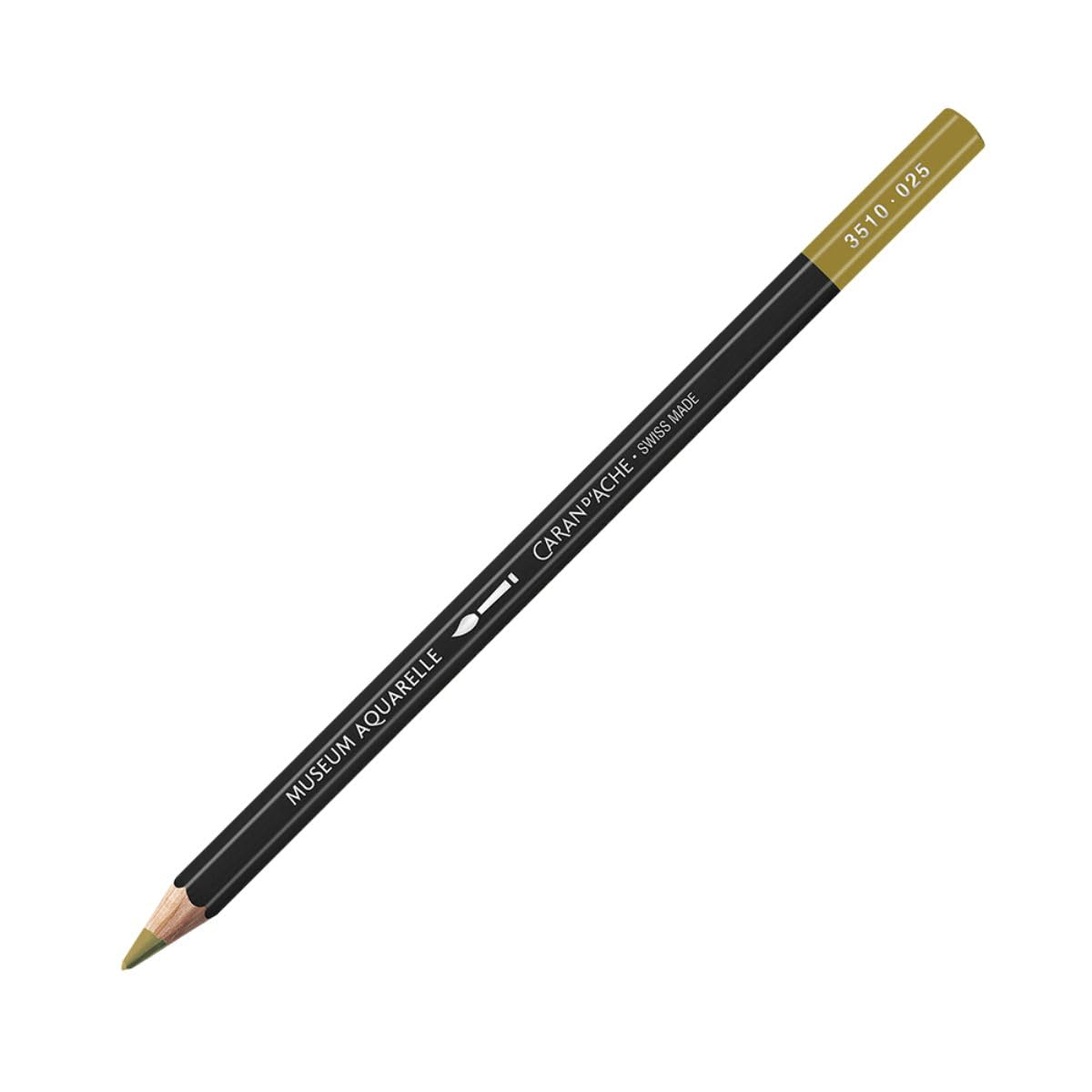 Caran D'ache Artist Museum Aquarelle Colour Pencil - 025 Green Ochre