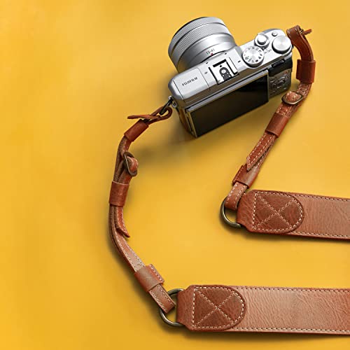 MegaGear SLR, DSLR Sierra Series Genuine Leather Camera Shoulder or Neck Strap - Thumbnail 2