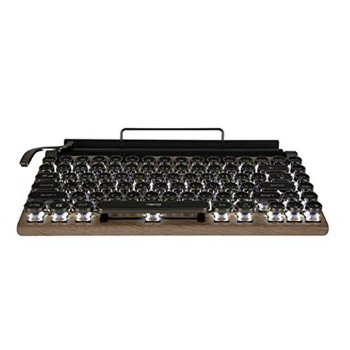 TW1867 レトロメカニカルキーボード 本体　タイプライター風キーボード Amazon.com: 7KEYS Retro Typewriter Mechanical Gaming Keyboard