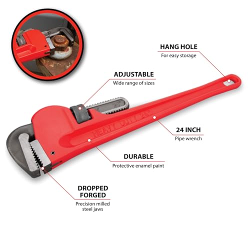 Image of Performance Tool W1133-24B 24 in. Adjustable Pipe Wrench
