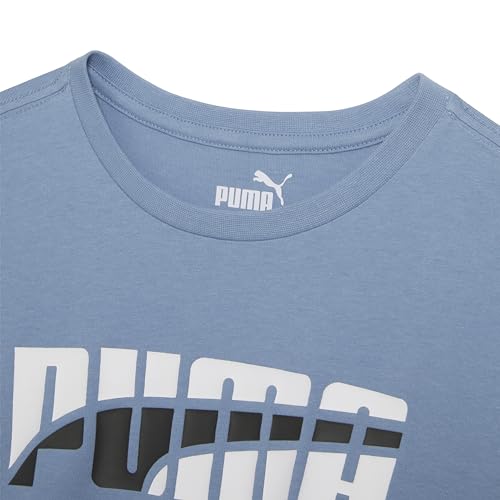Image of Puma Boys' Short Sleeve Cotton Graphic T-Shirt, Crewneck
