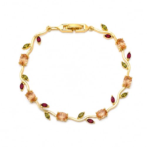 Image of Aurie Tulip Bracelet for Women & Girls | Anti Tarnish Stainless Steel Floral Bracelet |Party and Daily Wear Jewellery