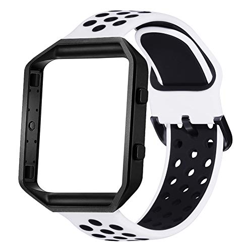 KADES Compatible para Fitbit Blaze Correa, Correa de Repuesto de Silicona para...