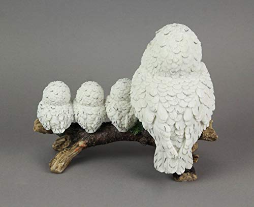 Estatua de Búho Nieve y Crías Things2Die4 miniatura 4