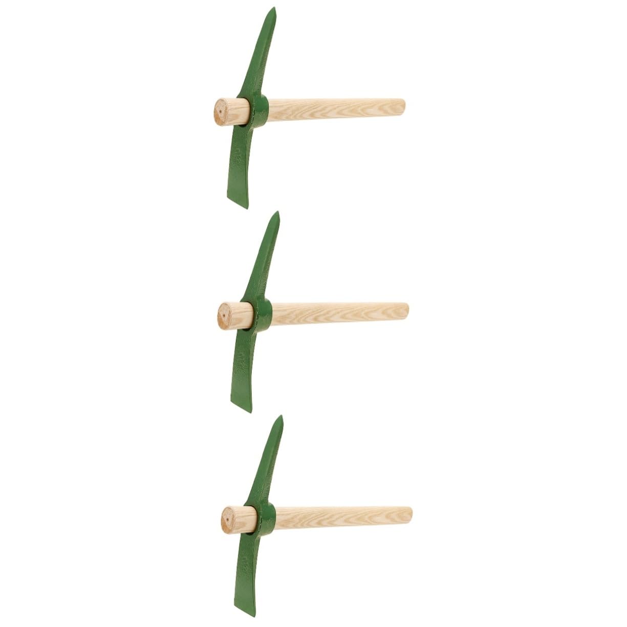 Yardwe 3 Piezas Selección De Jardín Azada De Mano Olla De Caldo Sostuvo Azadas Azada De Herramienta De Jardín Equipo De Jardinería Rastrillo Calabacín Pala Arado Planta Madera