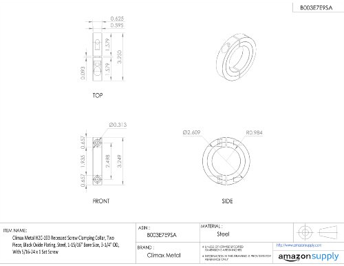 Vis à collier de serrage Climax Métal pour éviter le glissement d'arbre