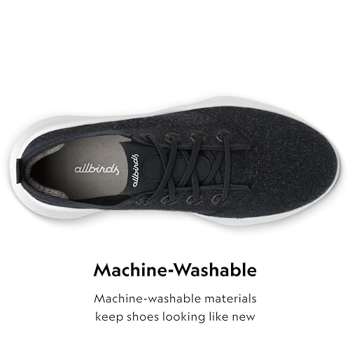 Allbirds Allbirds Women’s Superlight Wool Runner Casual Sneakers - Natural Black (Blizzard Sole) - 5 Medium