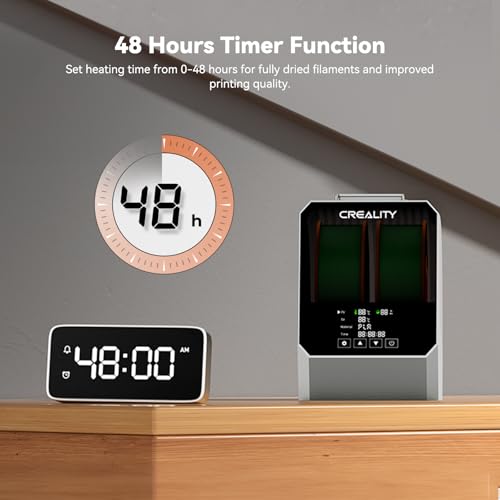Image of CREALITY Space Pi Filament Dryer Plus - Dual Spool 360 Hot-Air Circulation, One-Key 2 Spools Filament Storage Box, 160WPTC Fast Heating, 4'' LCD Touch Screen for 1.75 /2.85mm PLA, PETG, ABS, Nylon