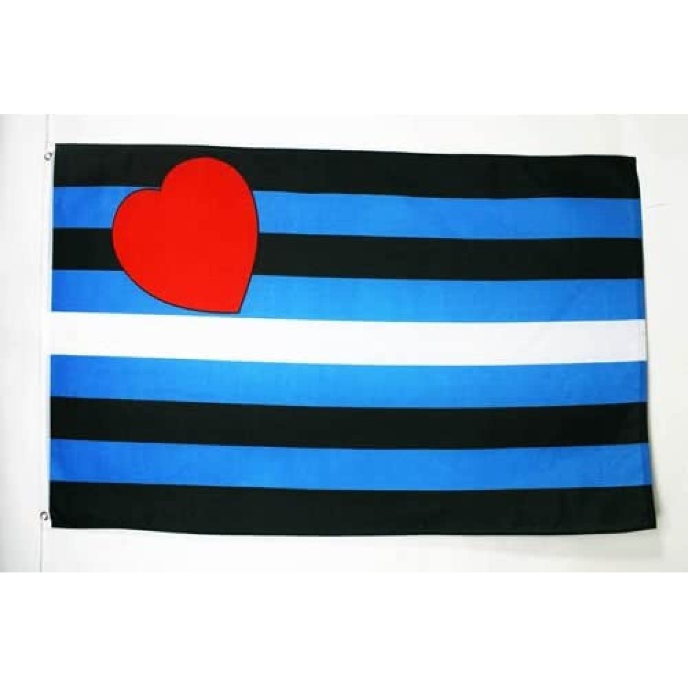Bandiera Arcobaleno Cuoio 150x90cm - AZ FLAG, Finiture Rinforzate Con Occhielli Metallici