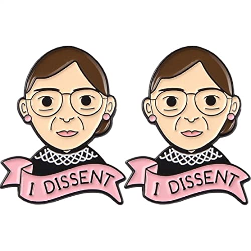 Lipfer Dissent Spille di Smalto Perni Ruth Bader Ginsburg Pin Femminista Pin Dissent RBG Pin Femminile per Spillo per Le Donne