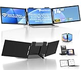 【Léger et portable】Écran supplémentaire portable ultra-mince de 14 pouces pour ordinateur portable avec design d'extension à double écran pliable, assez compact pour les styles de vie en déplacement; montage clip-on sans support supplémentaire nécessaire, économise de l'espace de bureau pour les petits bureaux à domicile / espaces de travail de café; facile à transporter dans un sac pour ordinateur portable pour les voyages d'affaires, les trajets et le travail à distance.