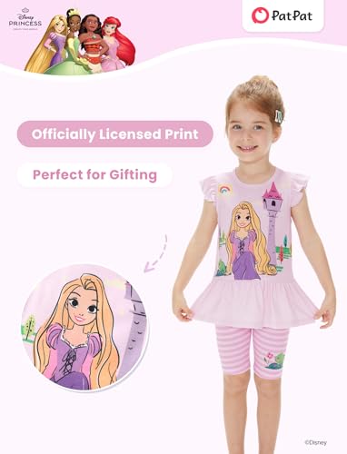 Image of Disney Minnie Mouse Frozen Princess Marvel Toddler Girls Clothes Long Sleeve Sweatshirt + Leggings 2pcs Outfits Set 2-6Y