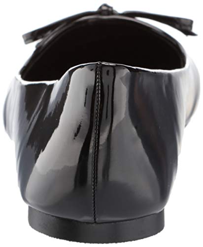 Mila Adult Flats With Bow - Black Glitter Womens Shoes3