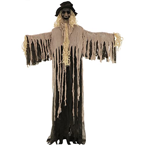 The Folklore of Scarecrows: From Protection to Terror 4 Haunted Hill Farm 6-Ft Standing Haunted Scarecrow Prop, Decorations