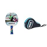 JOOLA Team Premium Tischtennisschläger, Mehrfarbig & TT-Hülle Pocket schwarz-blau