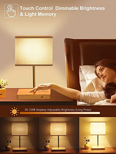 LED-Nachttischlampe-mit-kabelloser-Aufladung--100-dimmbare-Touch-Tischlampe-mit-USB-Anschluss-Kleine-Moderne-hoehenverstellbare-Nachtlicht-fuer-Schlafzimmer-Wohnzimmer-Heimbuero