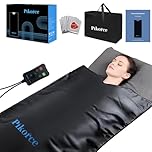 Portable Infrared Sauna Blanket for Home Use – Full Body Detox & Relaxation | 113-176℉ Adjustable Temperature | 6 ft x 2.65 ft, Far Infrared Stress Relief Heated PU Sauna Bag for Body Recovery
