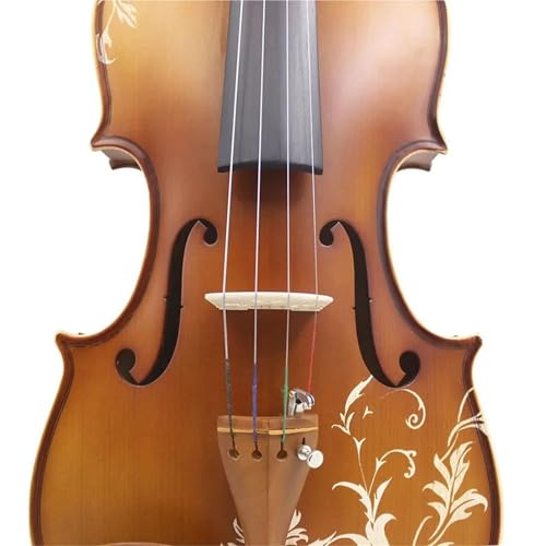 Violons érable acoustique kits naturels avec arc pour étudiants
