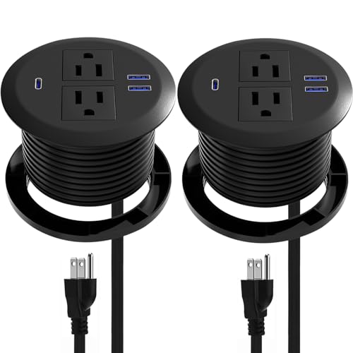 2 Pack Desktop Power Grommet,PD20W Fast Charging…