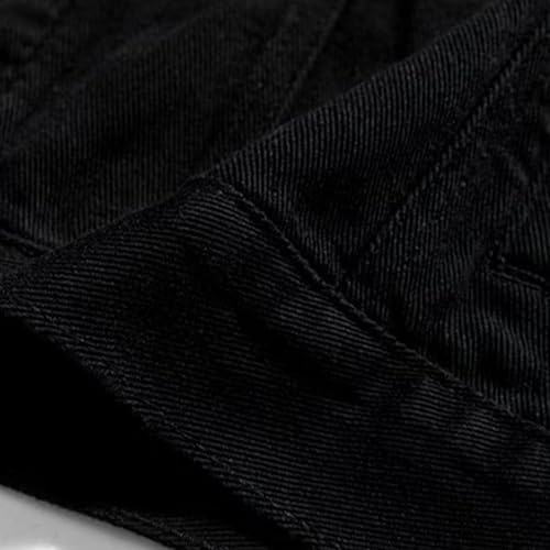 Chaqueta jeans slim para hombre, rasgada y desgatada miniatura 4