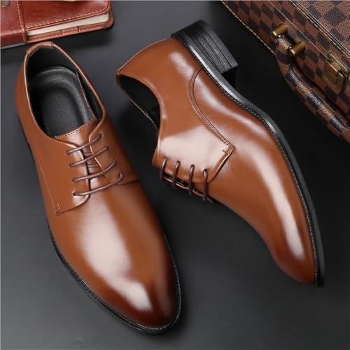 Comfortable Mens Leather Lace Up Oxford Shoes for Walking Business and Formal Occasions2