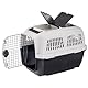 Ferplast Hundetransportbox CLIPPER PLUS, IATA-geeignet, Mittlere Hundetransportbox bis 20 kg, Sicherer Verschluss, Mit Doppelfach für Zubehör, Abnehmbarer Griff, 71 x 50 x h 51 cm