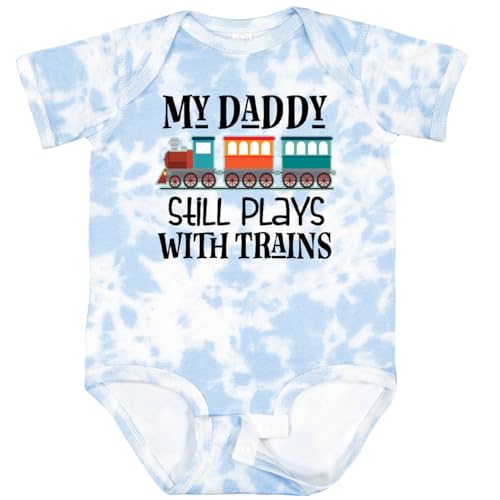 Image of inktastic Daddy Still Plays with Trains Baby Bodysuit