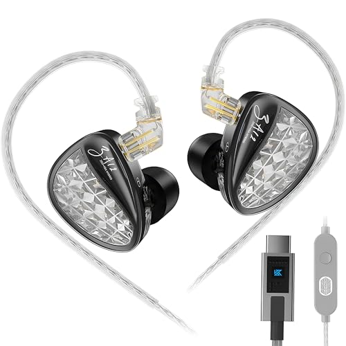 KZ ZA12 �n�C�u���b�h IEM �C���z�� 2DD+4BA �h���C�o�[ �C���C���[ ���j�^�[ �w�b�h�z�� HiFi �X�e���I �L���C���z�� ���y&�Q�[���p �X�e�[�W�p (�u���b�N�X�C�b�`�Ȃ��A�T�E���h�J�[�h����)