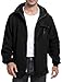 BenBoy Mens Fleece Jacket Sherpa Tactical Full Zipper Warm Hoodie Fashion Winter Short Coats Casual Outwear with Pockets,FS6599M-Black-M