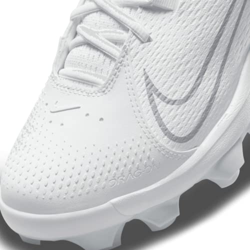 Nike Chuteira feminina Hyperdiamond 4 Pro moldada para softball, Branco | Cinza, 41 BR