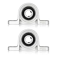 2 Stück Stehlager 10mm Innendurchmesser, Lagerbock mit Kugellager, Gehäuselager, Lager Gehäuse