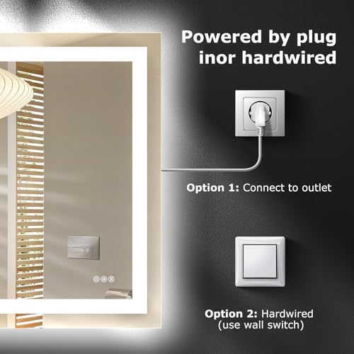 Image of Hivone 72 inchX32 inch LED Bathroom Mirror with Lights, UL Listed