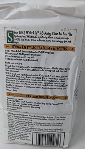 Martha White Buttermilk Cornmeal Mix And White Lily Self Rising Flour Combo Bundle, 32 Oz Each Bundled With Jfs Recipe Card #TOP4