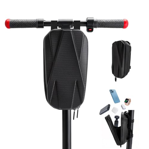 HENGBIRD Bolsa para E Scooter 4L – Bolsa de manillar impermeable con diseño de carcasa dura, correa multicapa y llavero – Gran capacidad para Xiaomi, Ninebot y accesorios de patinete eléctrico