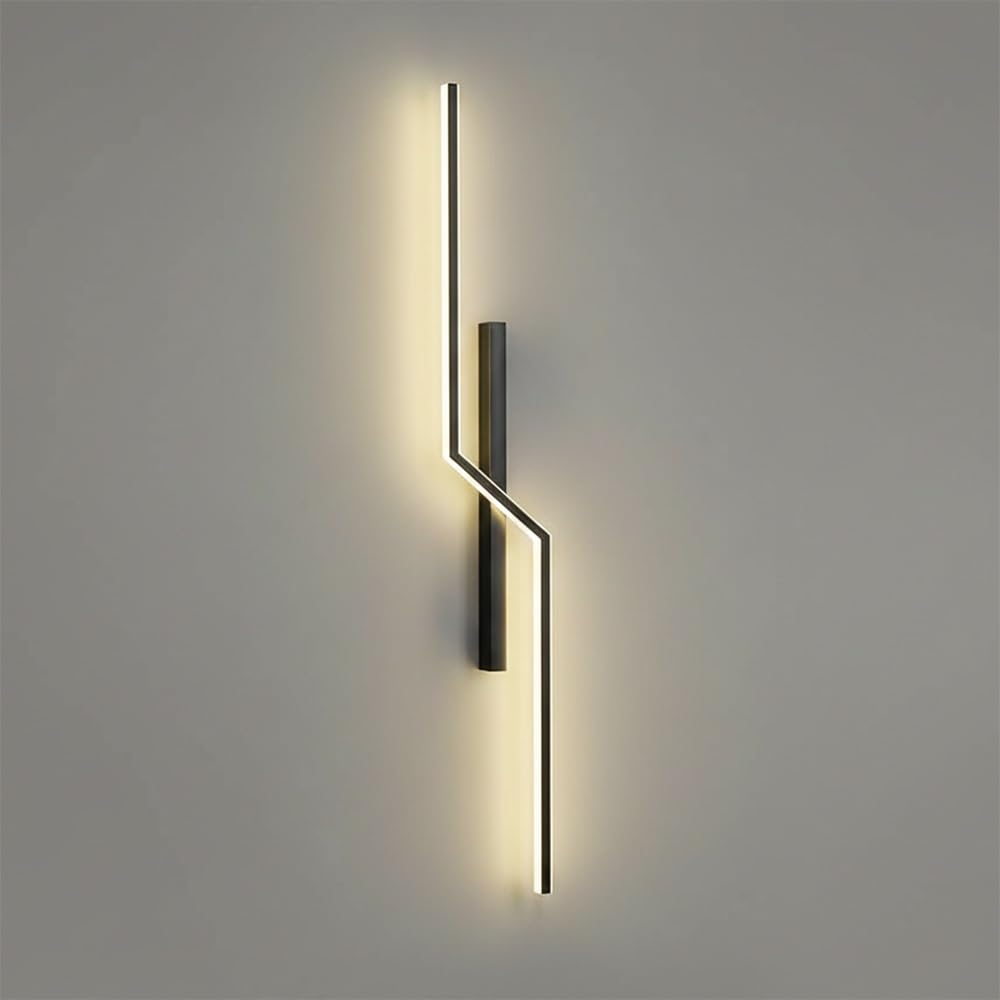 Aplique de pared antler dorado 6000K con pantalla de cristal para pasillos