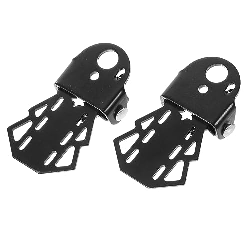 KESYOO 2pcs Foot Bike Peg Black Bicycle Foot Stands Peg Steel Folding