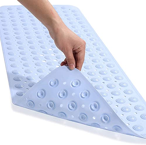 VHKD PVC Bathroom mat Anti Slip Rectangle (Blue | 100 X 40)