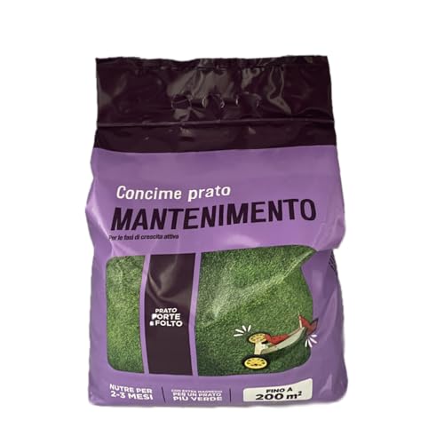 Virsus Concime per Prato Mantenimento M024, Capacità 5 Kg, Concime Granulare fino a 200 mq, 3 Mesi di Nutrimento Costante per un manto erboso Sano, Rigoglioso e più Verde