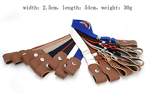 Andongnywell Buckle Free Kids Belt No Buckle Stretch Adjustable Belts for Girls Boys Toddler Elastic Belt Waistbelt2