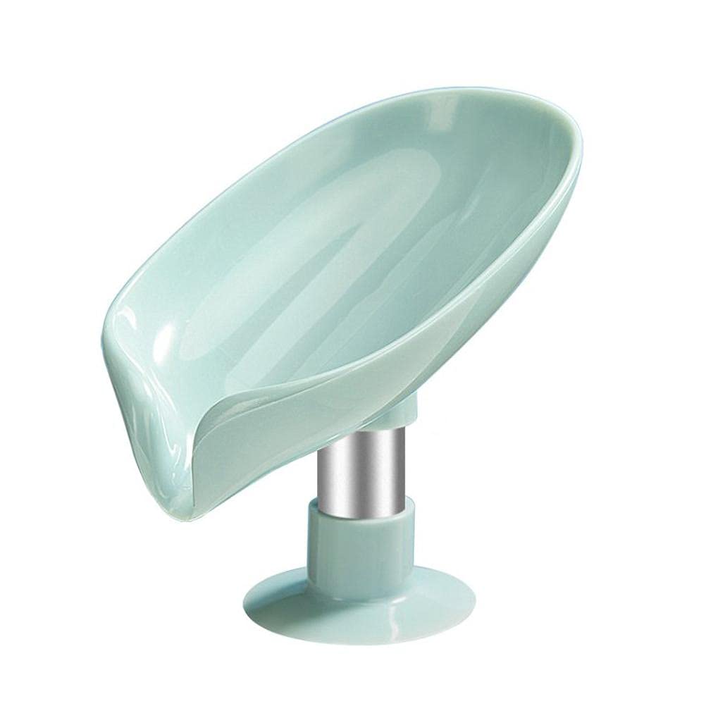 Portasapone Autodrenante A Forma Di Foglia | Design Creativo Con Base In Ferro Dorato Per Bagno E Cucina - 2