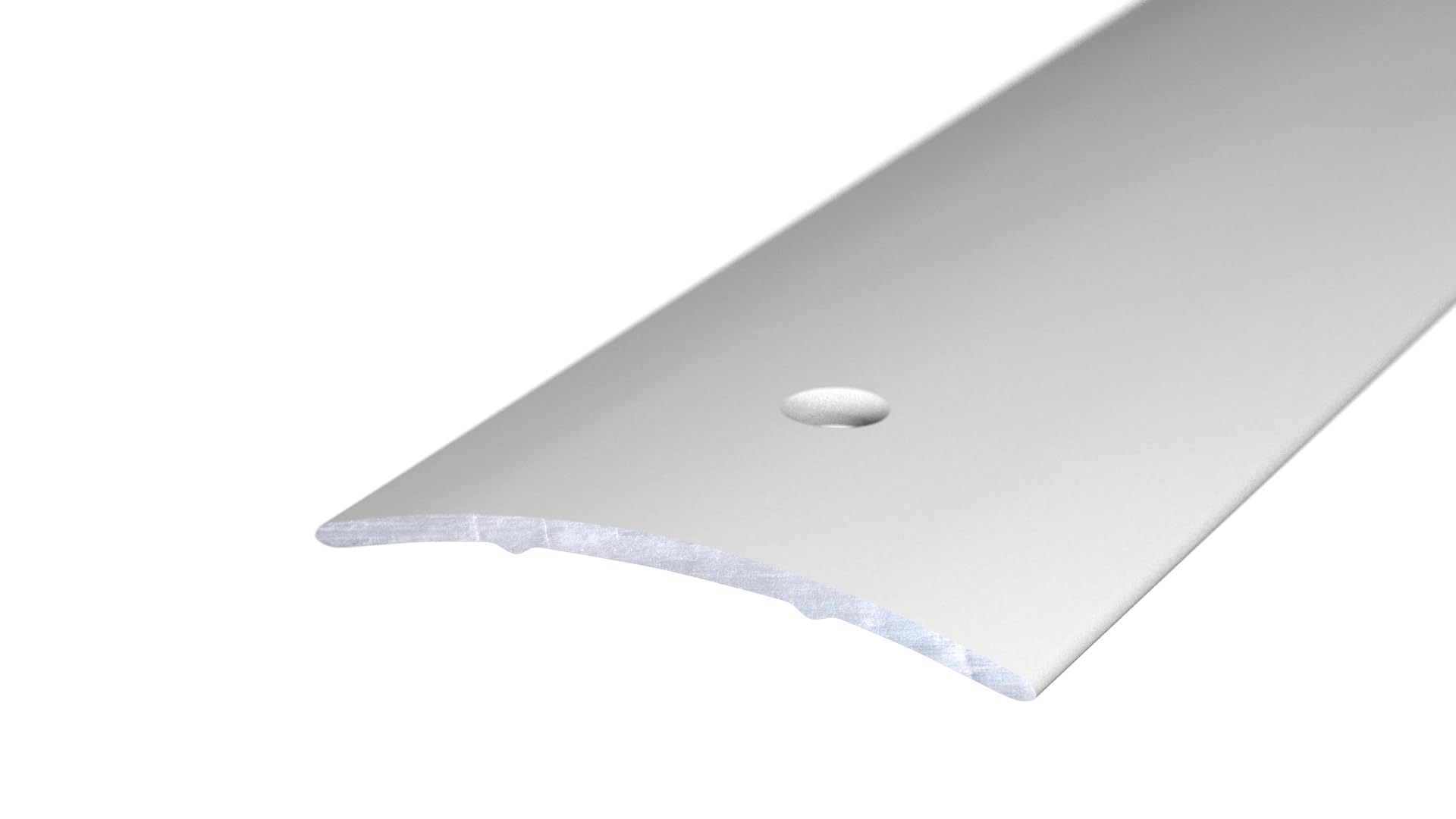 Übergangsprofil, SILBER zum Verschrauben, Länge 1m, Breite 40 mm, Made in Germany, Übergangsschiene Aluminium eloxiert, Übergangsleiste (silber, B: 40mm H: 4,6mm zum Schrauben)