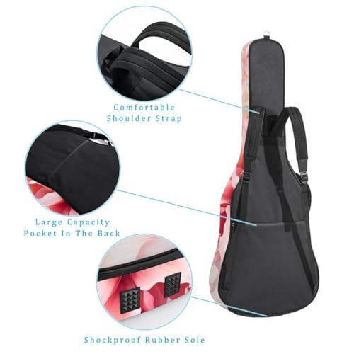 JRHEJTFZ Housse pour guitare acoustique de 1,9 cm d’épaisseur, étanche, durable et élégant, motif floral abstrait pétale, Multicolore 4., 42.9×16.9×4.7 in, Motif imprimé tendance - Les Beatles, Paul McCartney, John Lennon, RIngo Starr, George Harrison JRHEJTFZ Housse pour guitare acoustique de 1,9 cm d'épaisseur, étanche, durable et élégant, motif floral abstrait pétale, Multicolore 4., 42.9x16.9x4.7 in, Motif imprimé tendance – Image 4