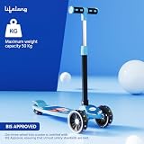 Lifelong Foldable Kids Kick Scooter with LED Wheels & Adjustable Height — view 8