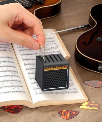 Image of Guitar Pick Holder, Guitar Pick, for Guitar Players Lovers | Guitar Picks Organizer | Simulation Speaker Desktop Ornaments Gift