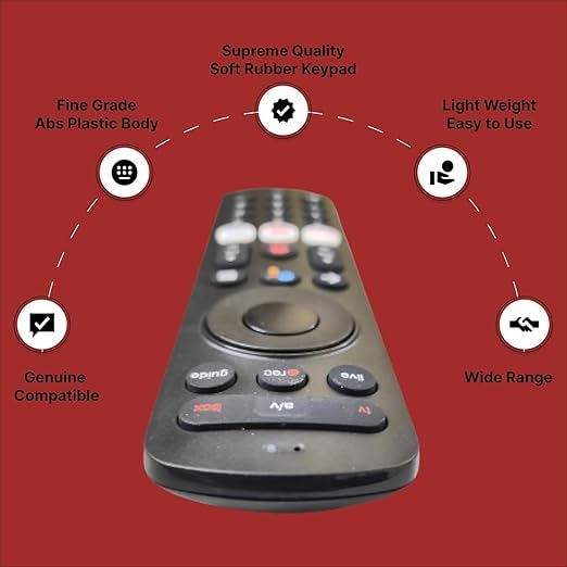 Image of Remote Control Compatible with Airtel Xstream Set Top Box (Without Voice Function)