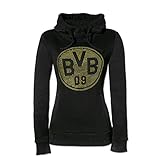 Borussia Dortmund BVB-Kapuzen-Sweatshirt mit Strass für Frauen XXL