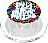 Enfermería Fly Nurse Años 80 90 R&B Rap Hip Hop Amante de la PopSockets PopGrip para MagSafe