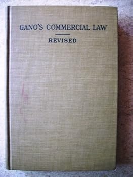 Hardcover Gano's Commercial Law Revised Book