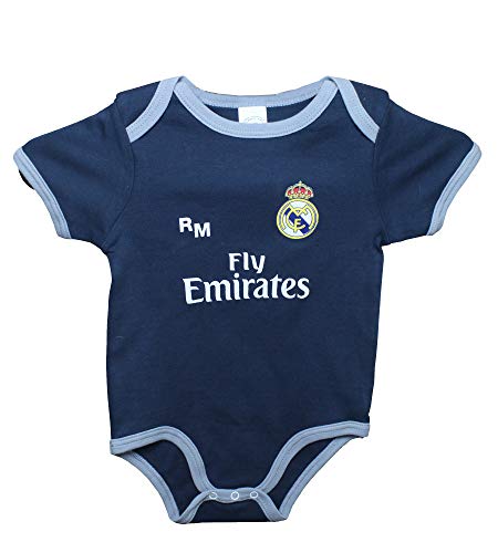Real Madrid FC Body Niños - Producto Oficial Segunda Equipación 2018/2019 (24 Meses)