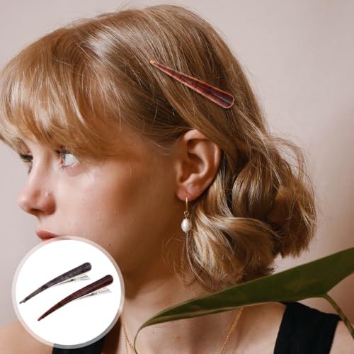 Pinzas de cabello tipo cocodrilo, 2 piezas miniatura 2